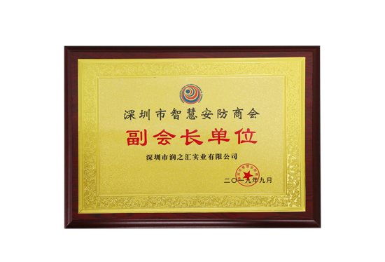 Shenzhen Smart Security Chamber of Commerce Certificate